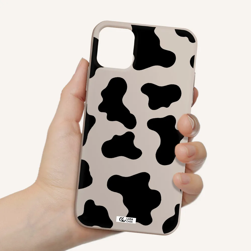 Cow Print Apple iPhone 11 Silicone Stone Case
