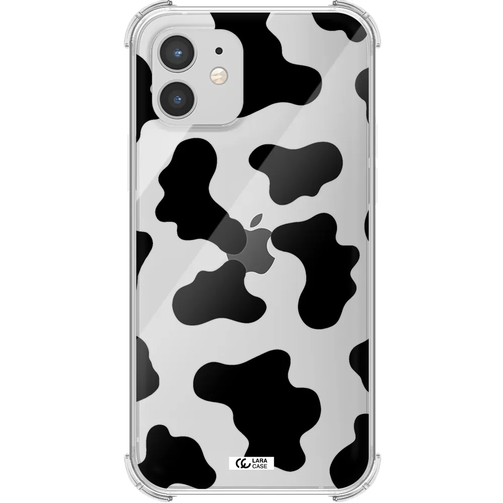 Cow Print Apple iPhone 12 Clear PC Case