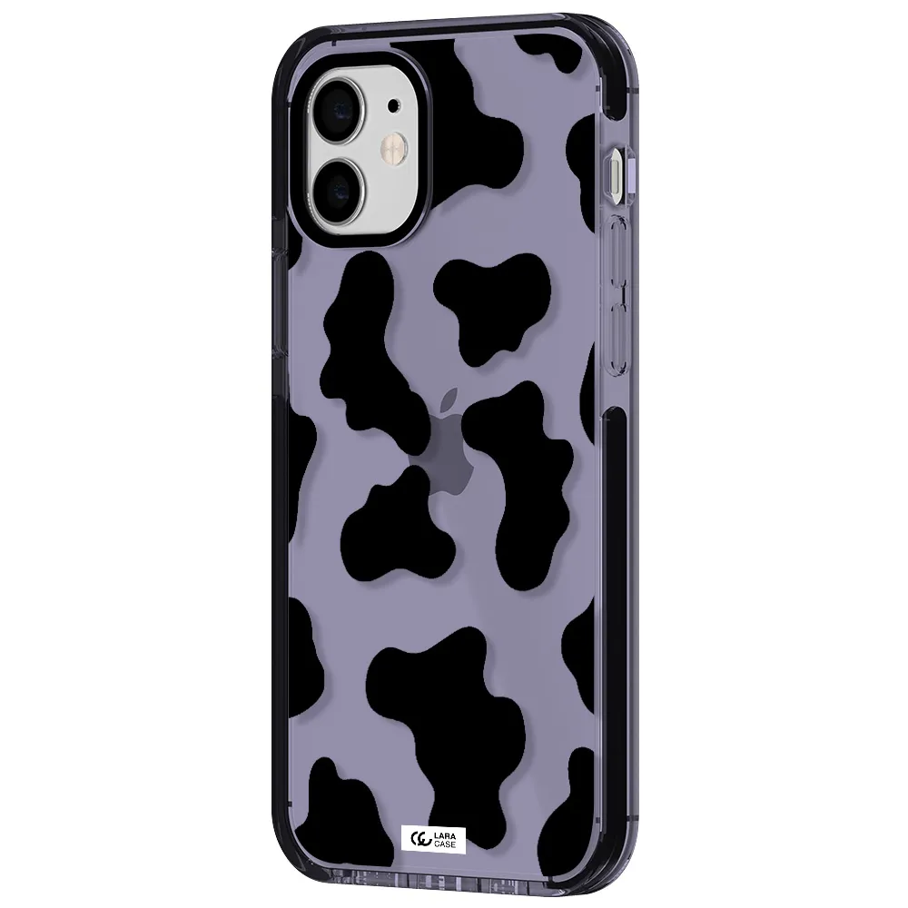 Cow Print Apple iPhone 12 impact Lilac Case