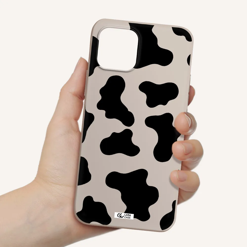 Cow Print Apple iPhone 12 mini Silicone Stone Case