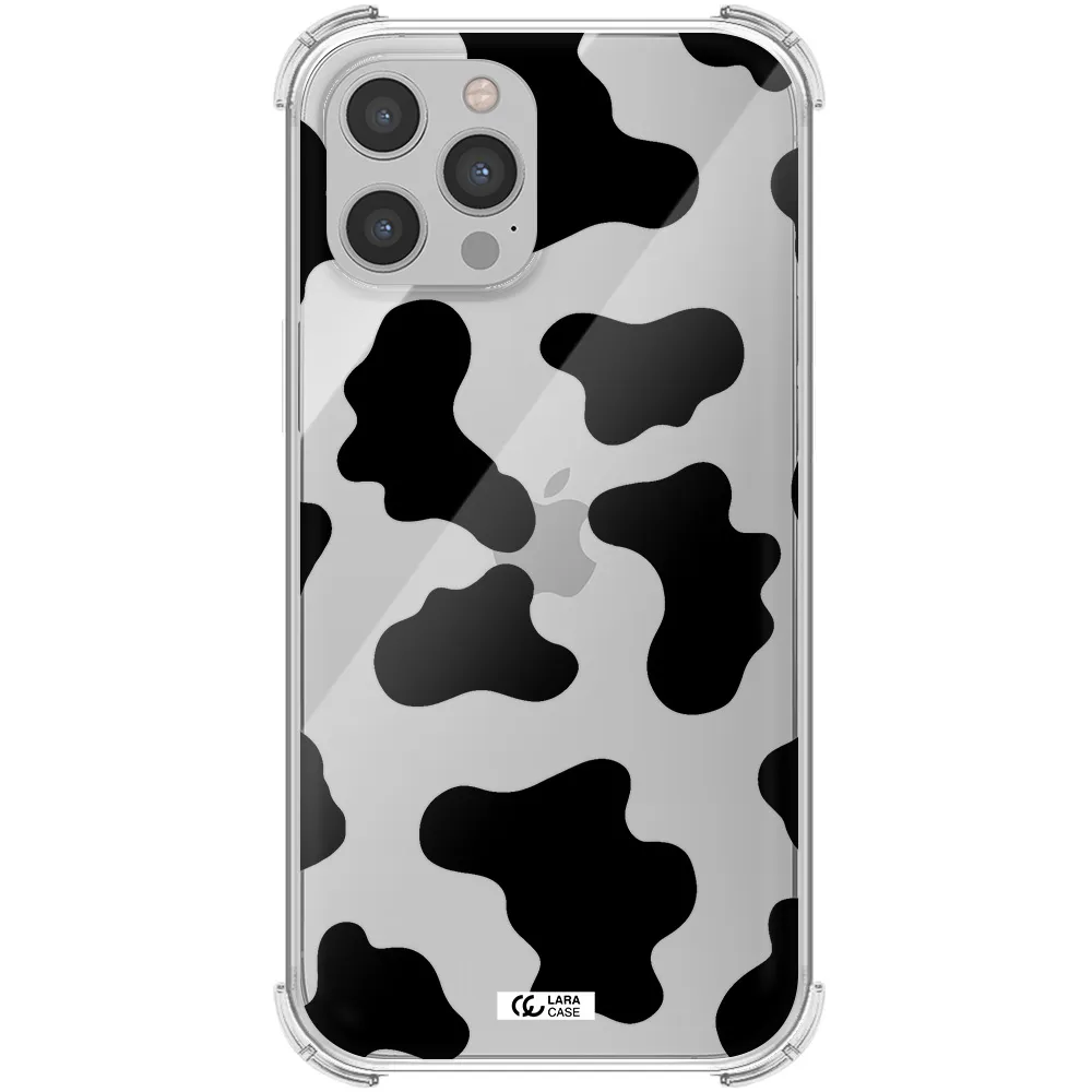 Cow Print Apple iPhone 12 pro max Clear PC Case