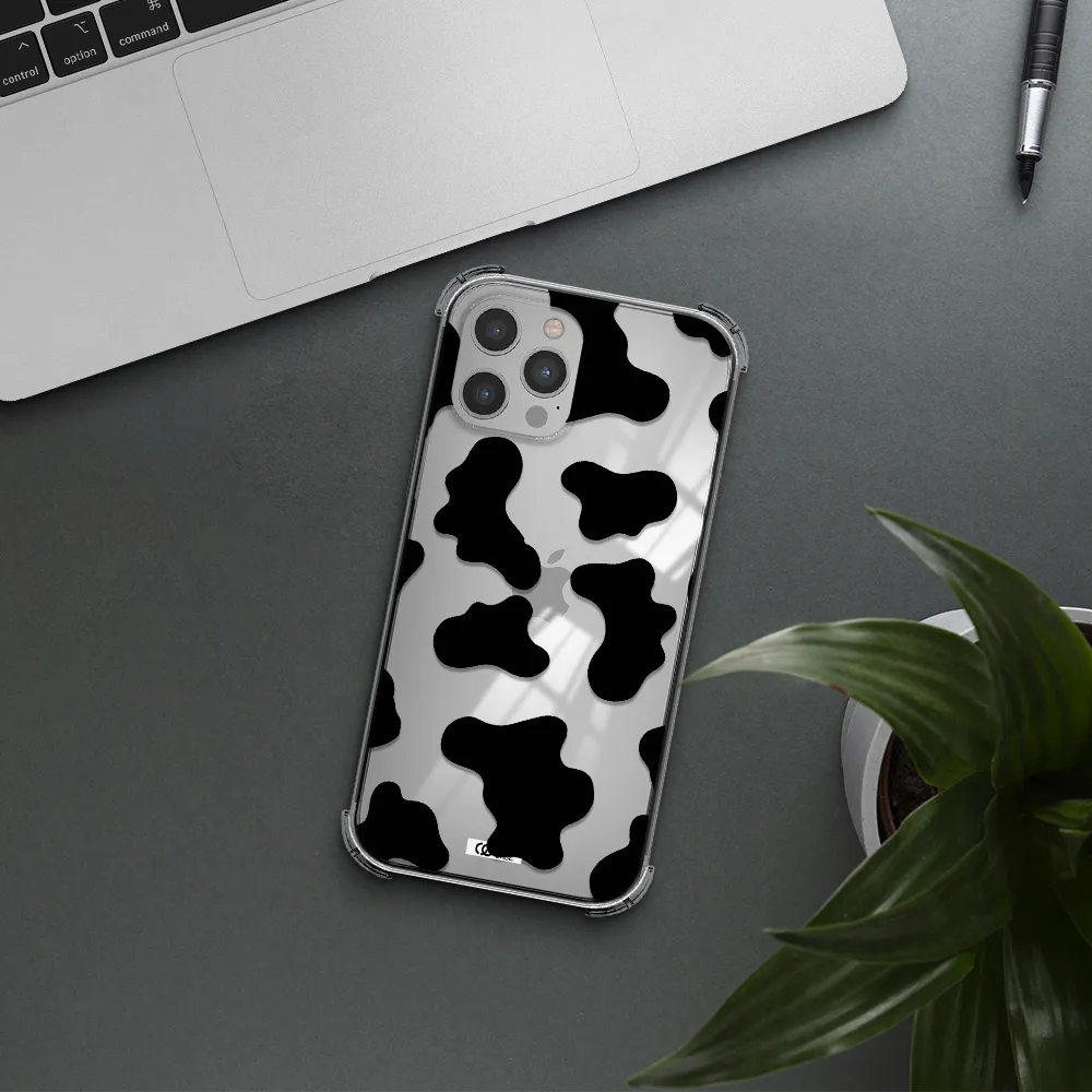 Cow Print Apple iPhone 12 pro max Clear PC Case
