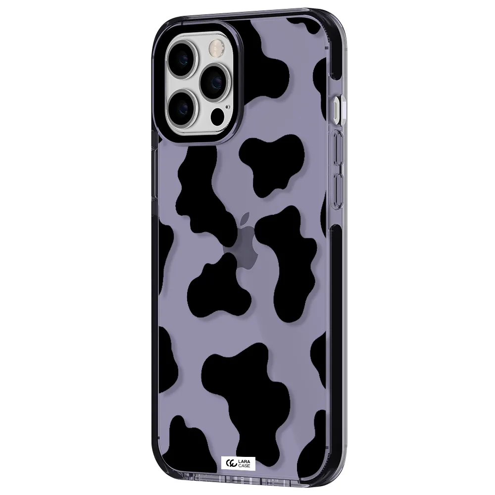 Cow Print Apple iPhone 12 pro max impact Lilac Case