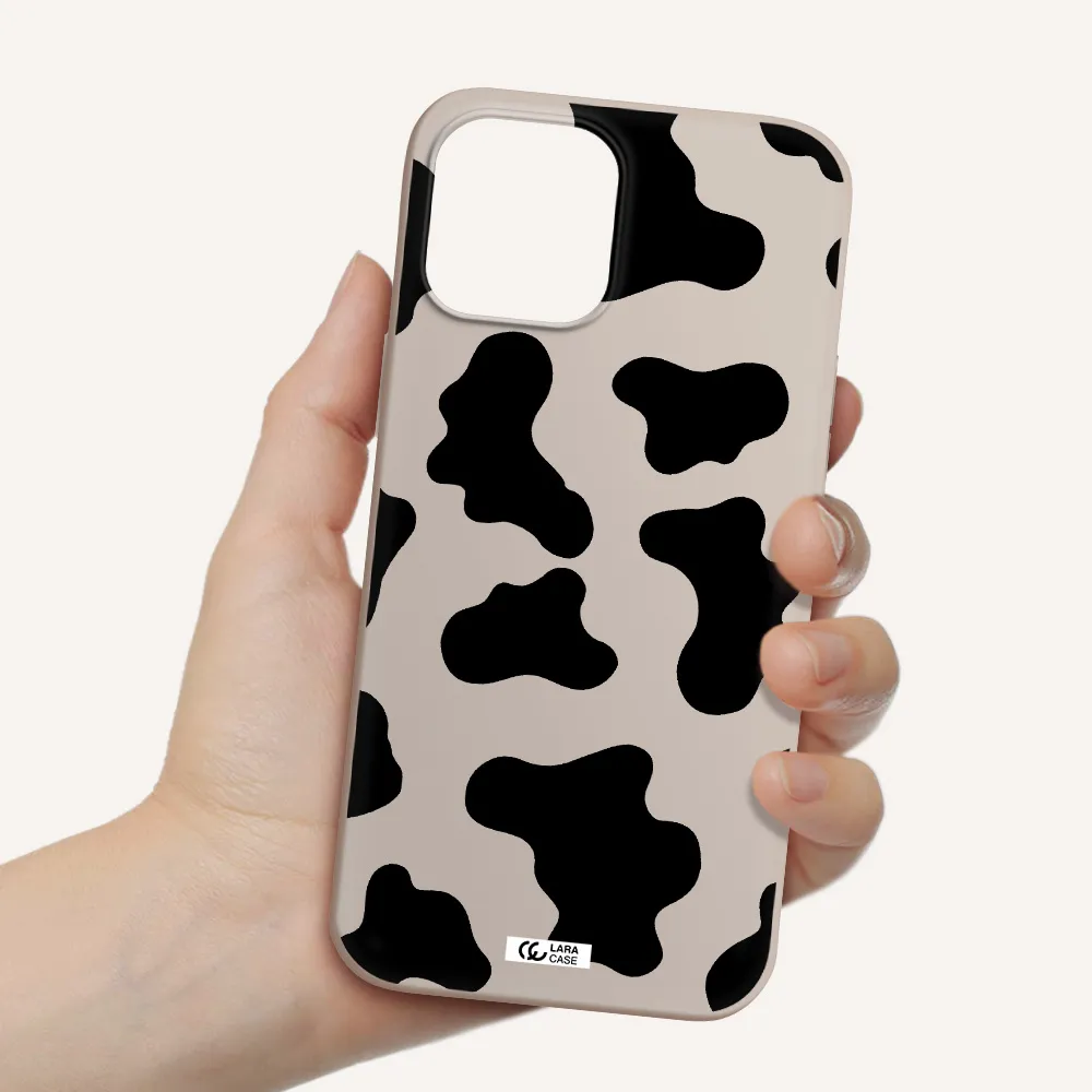 Cow Print Apple iPhone 12 pro Silicone Stone Case