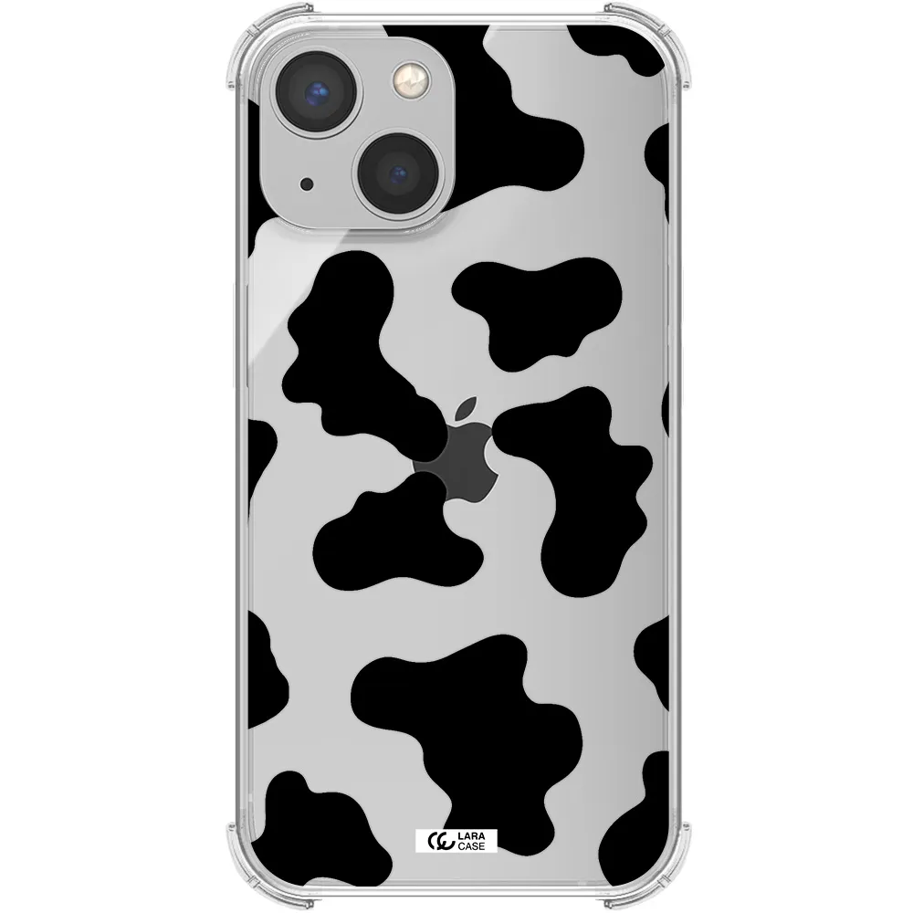 Cow Print Apple iPhone 13 Clear PC Case