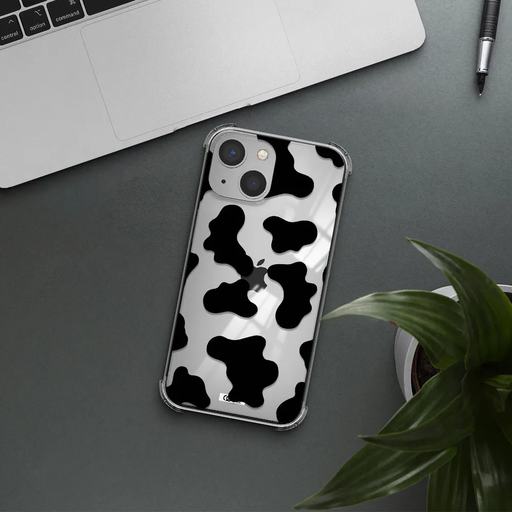Cow Print Apple iPhone 13 Clear PC Case