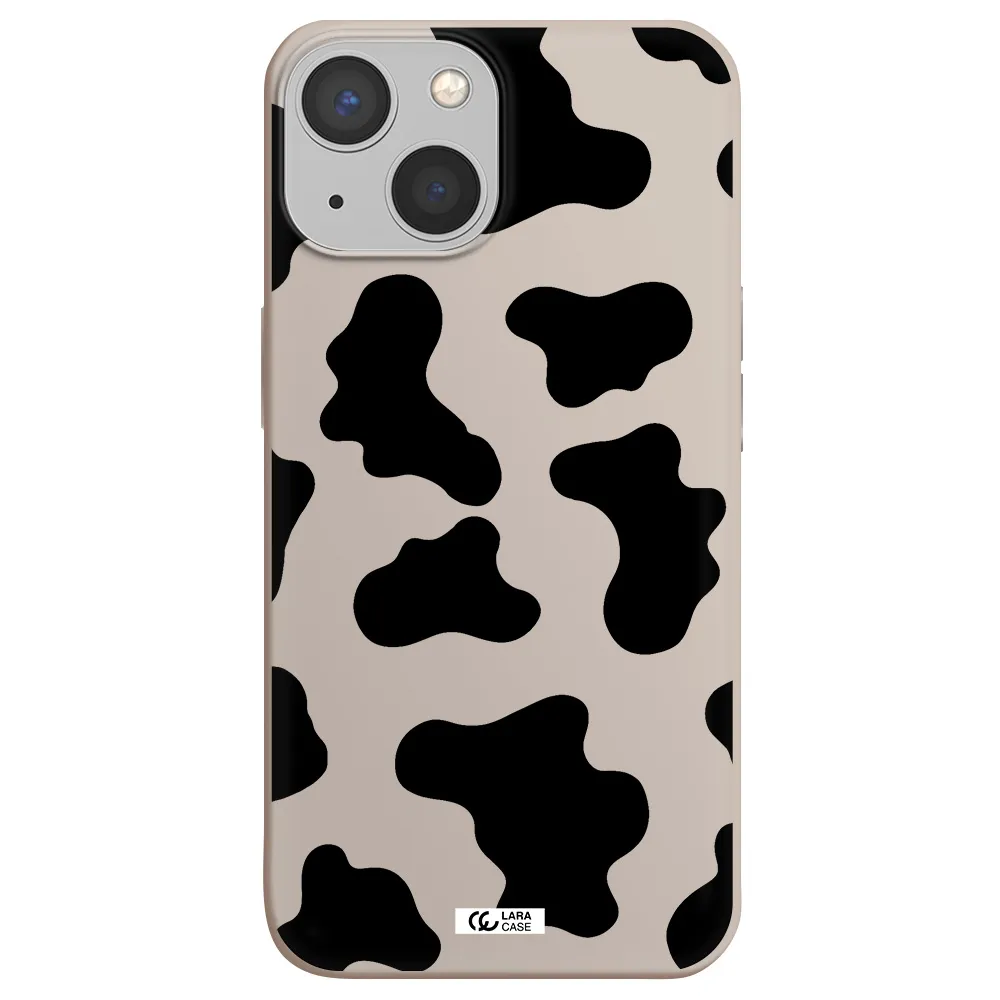 Cow Print Apple iPhone 13 mini Silicone Stone Case