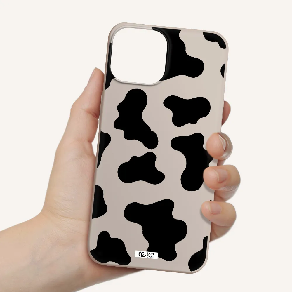 Cow Print Apple iPhone 13 mini Silicone Stone Case