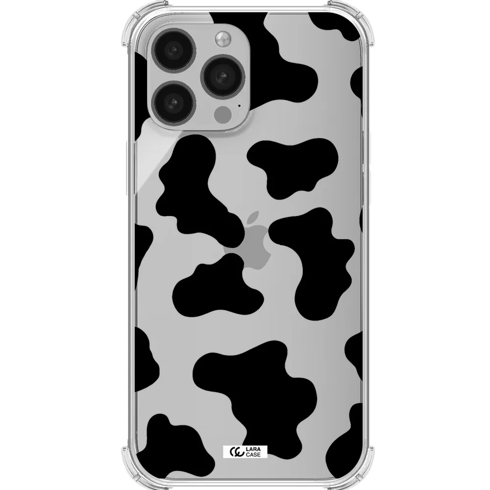 Cow Print Apple iPhone 13 Pro Clear PC Case