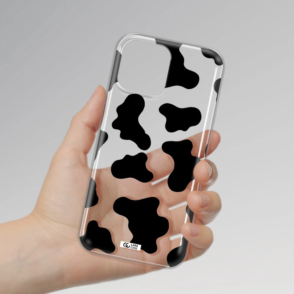 Cow Print Apple iPhone 13 Pro Clear TPU Case