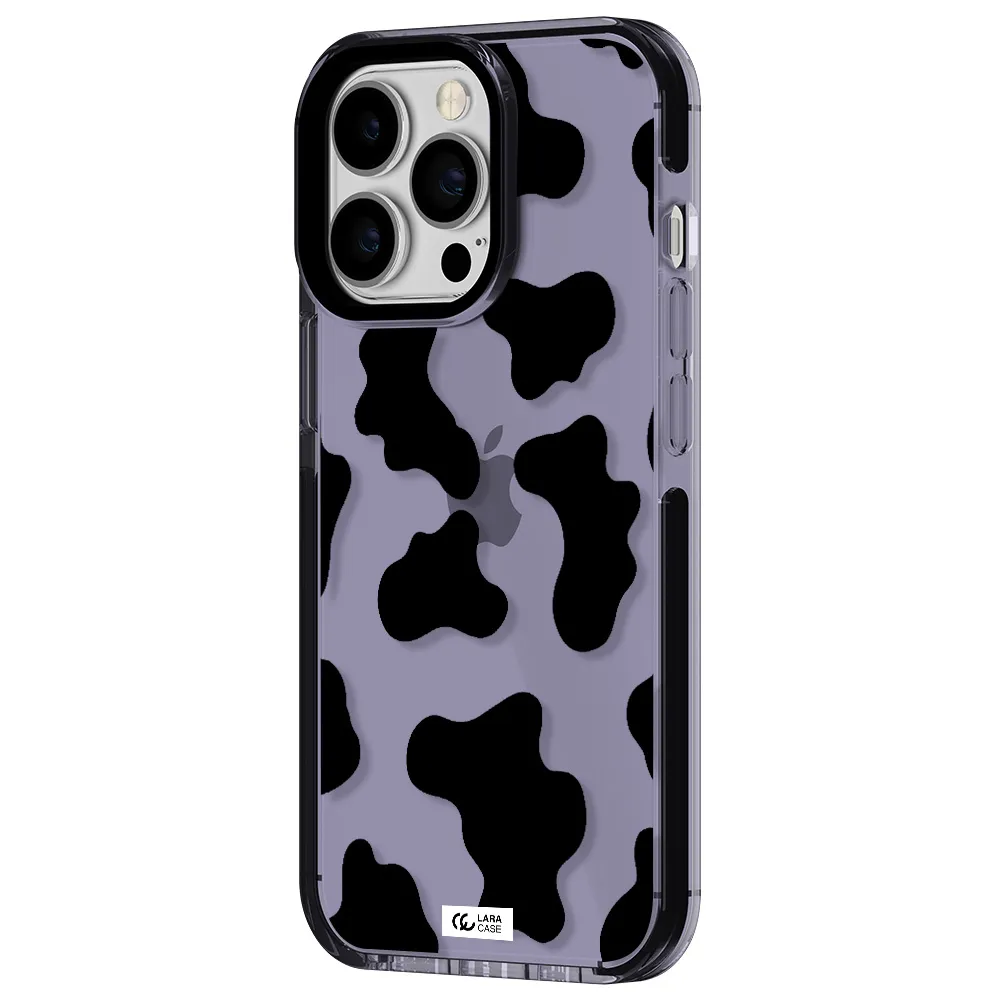Cow Print Apple iPhone 13 Pro impact Lilac Case