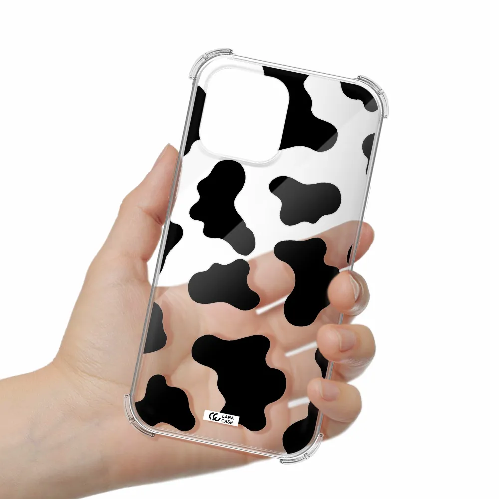 Cow Print Apple iPhone 13 Pro Max Clear PC Case