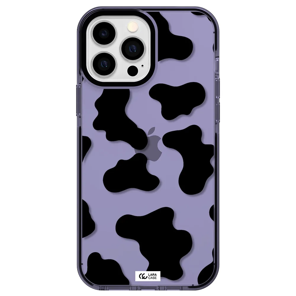 Cow Print Apple iPhone 13 Pro Max impact Lilac Case
