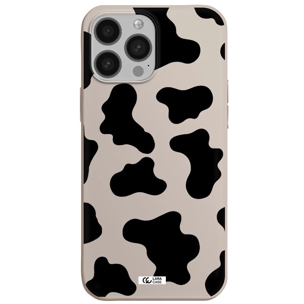Cow Print Apple iPhone 13 Pro Silicone Stone Case