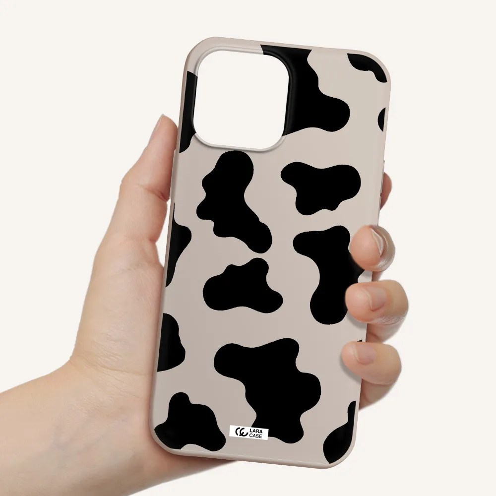 Cow Print Apple iPhone 13 Pro Silicone Stone Case