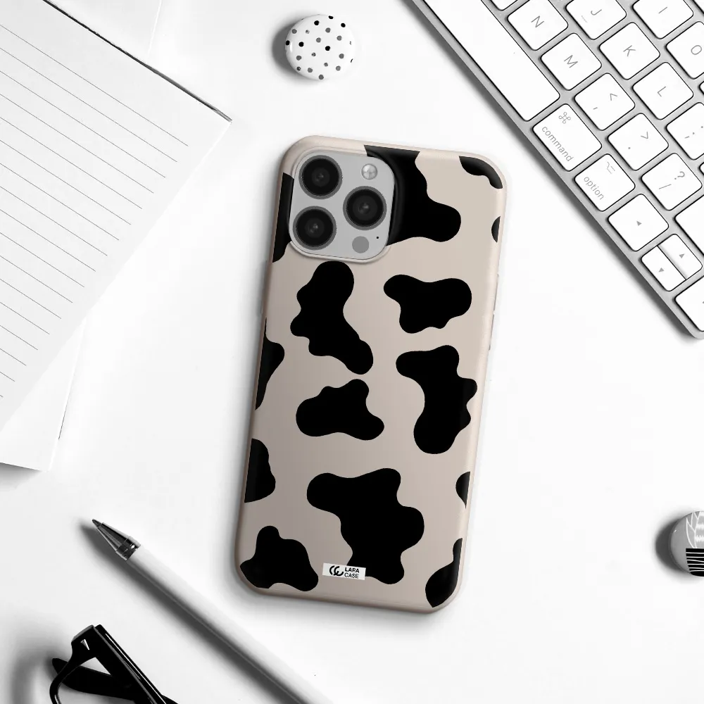 Cow Print Apple iPhone 13 Pro Silicone Stone Case