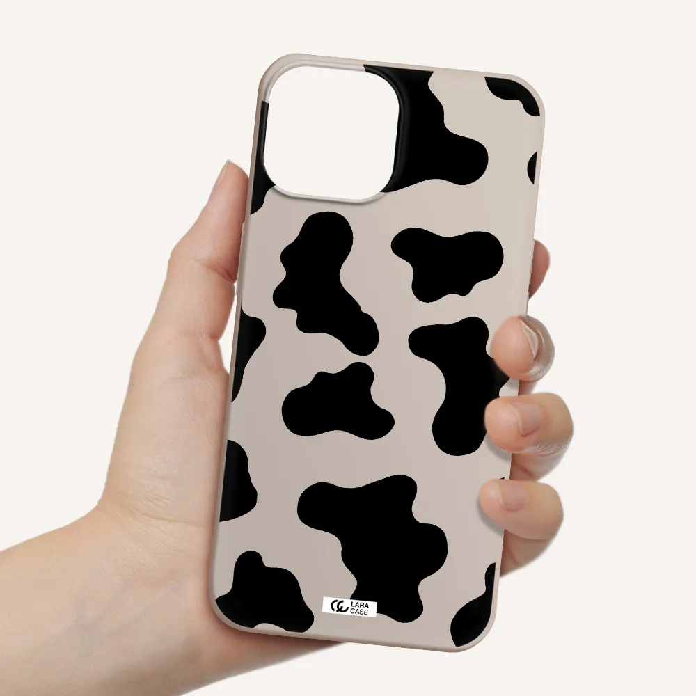 Cow Print Apple iPhone 13 Silicone Stone Case