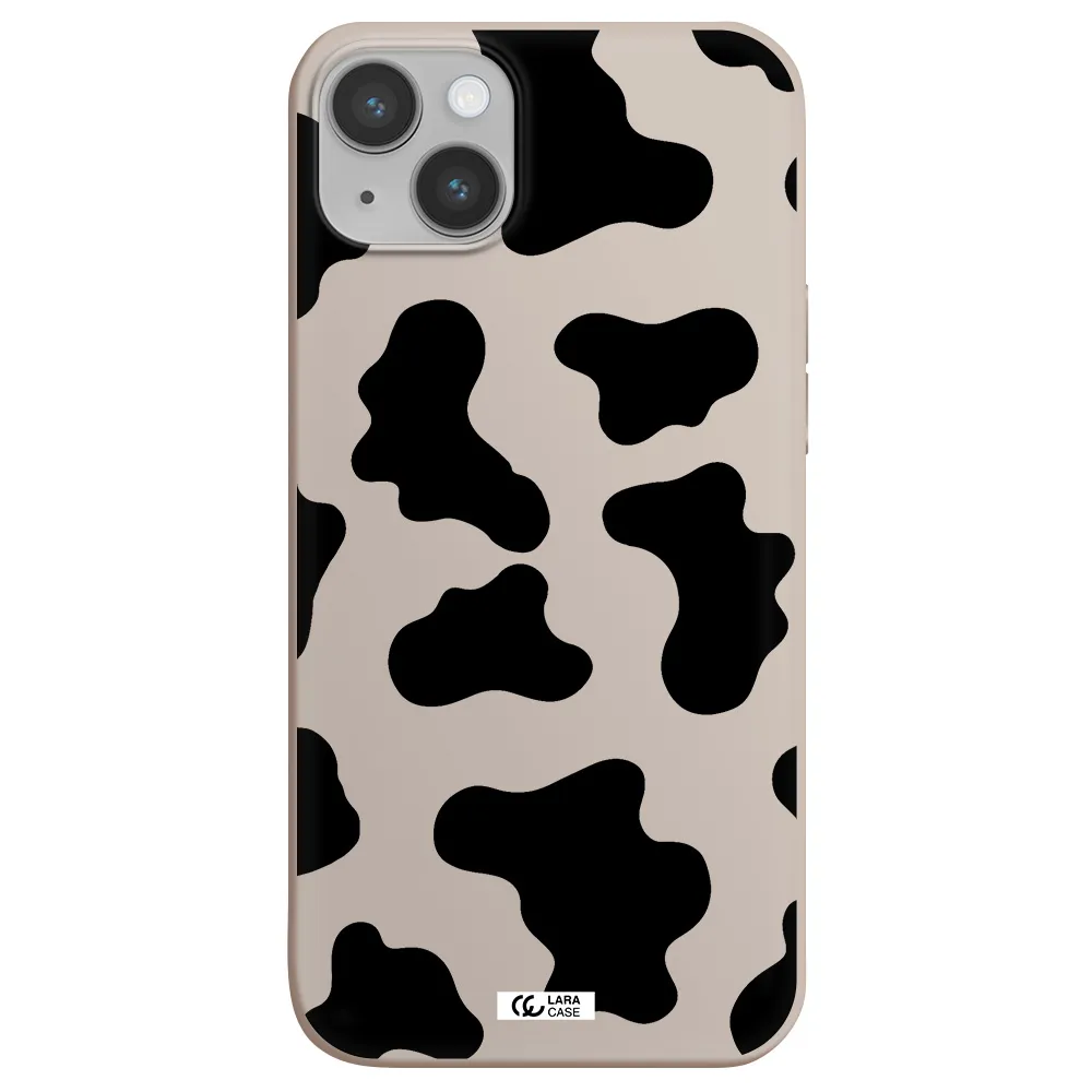 Cow Print Apple iPhone 14 plus Silicone Stone Case