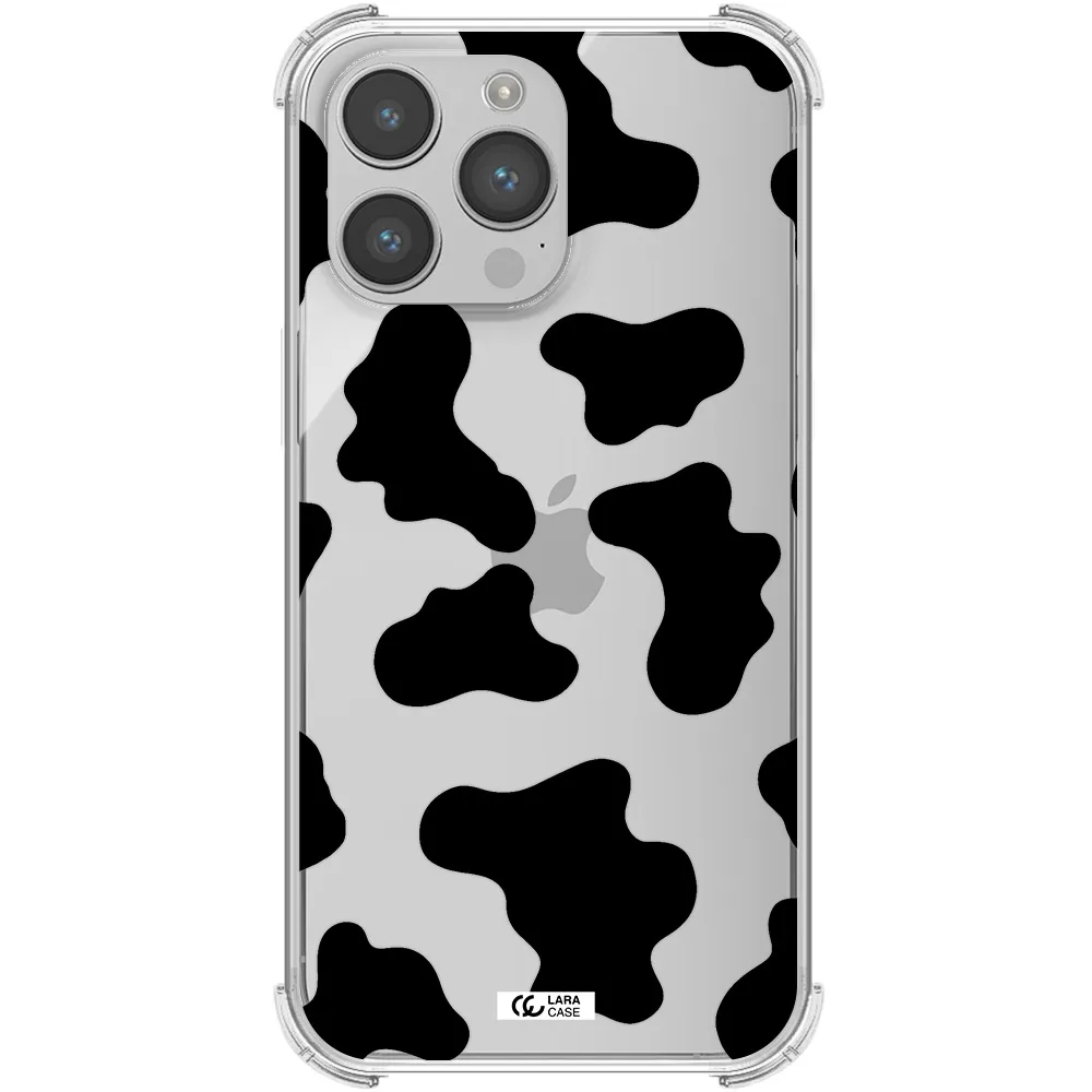 Cow Print Apple iPhone 14 pro Clear PC Case