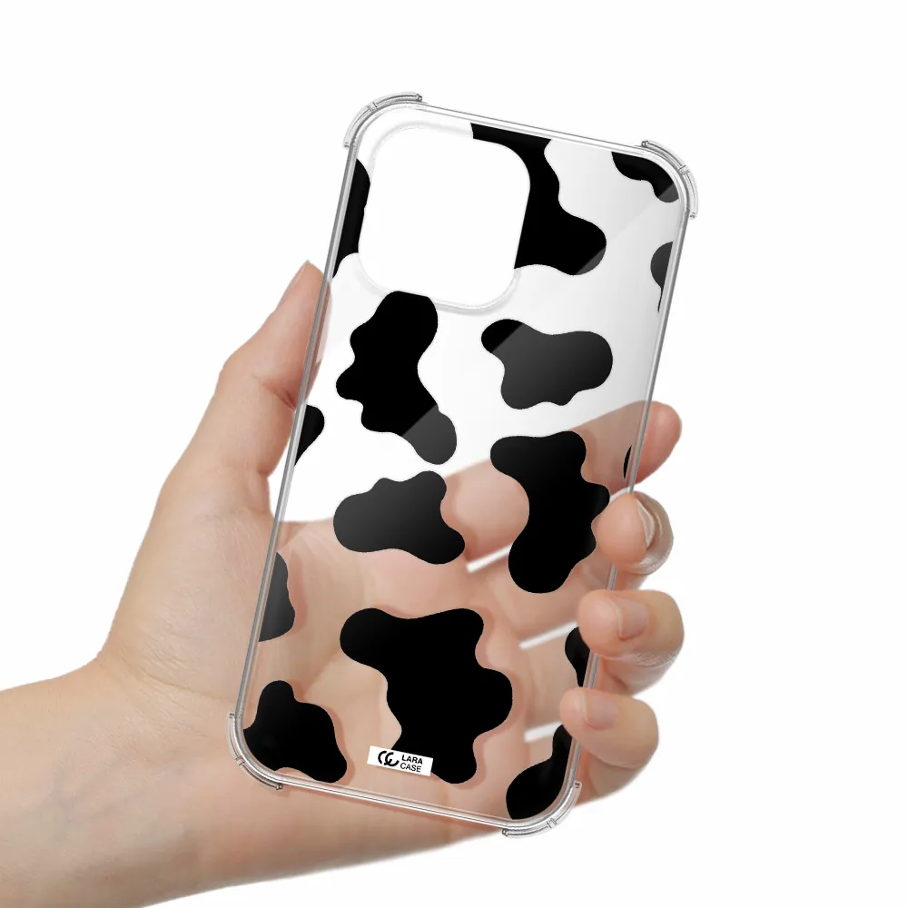 Cow Print Apple iPhone 14 pro max Clear PC Case