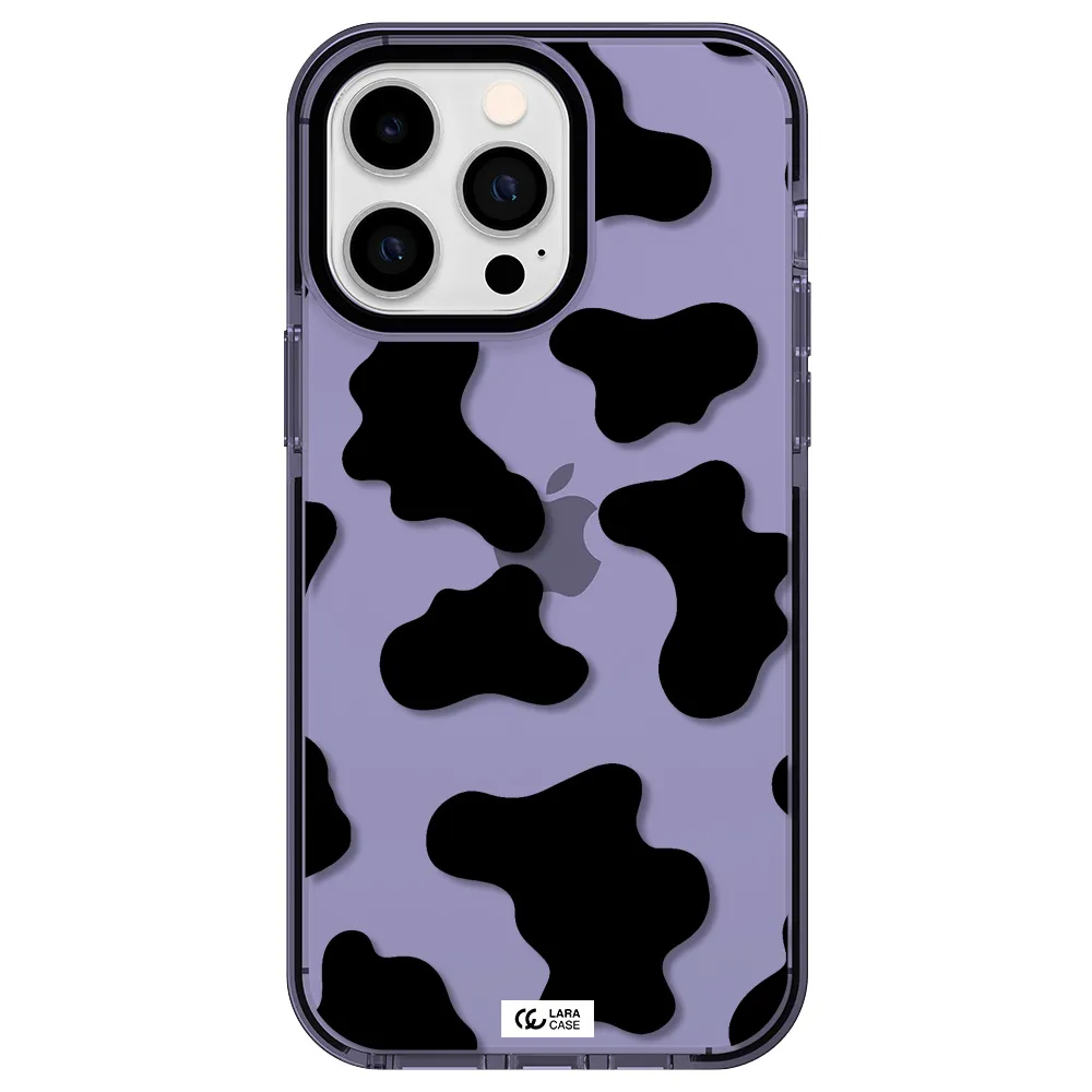 Cow Print Apple iPhone 14 pro max impact Lilac Case