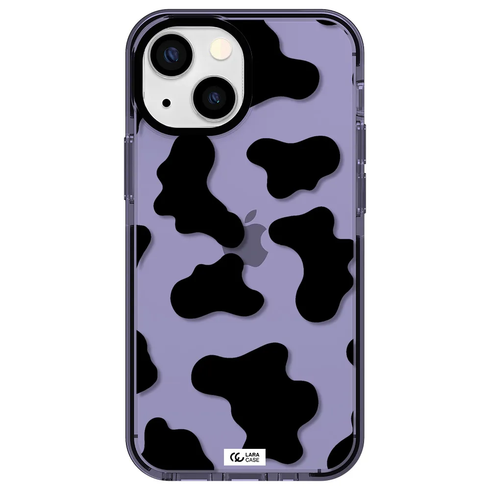 Cow Print Apple iPhone 15 impact Lilac Case