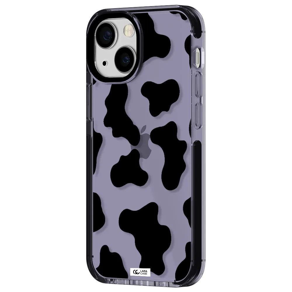 Cow Print Apple iPhone 15 impact Lilac Case