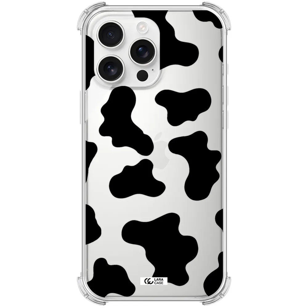 Cow Print Apple Iphone 16 Pro Max Clear Pc Case
