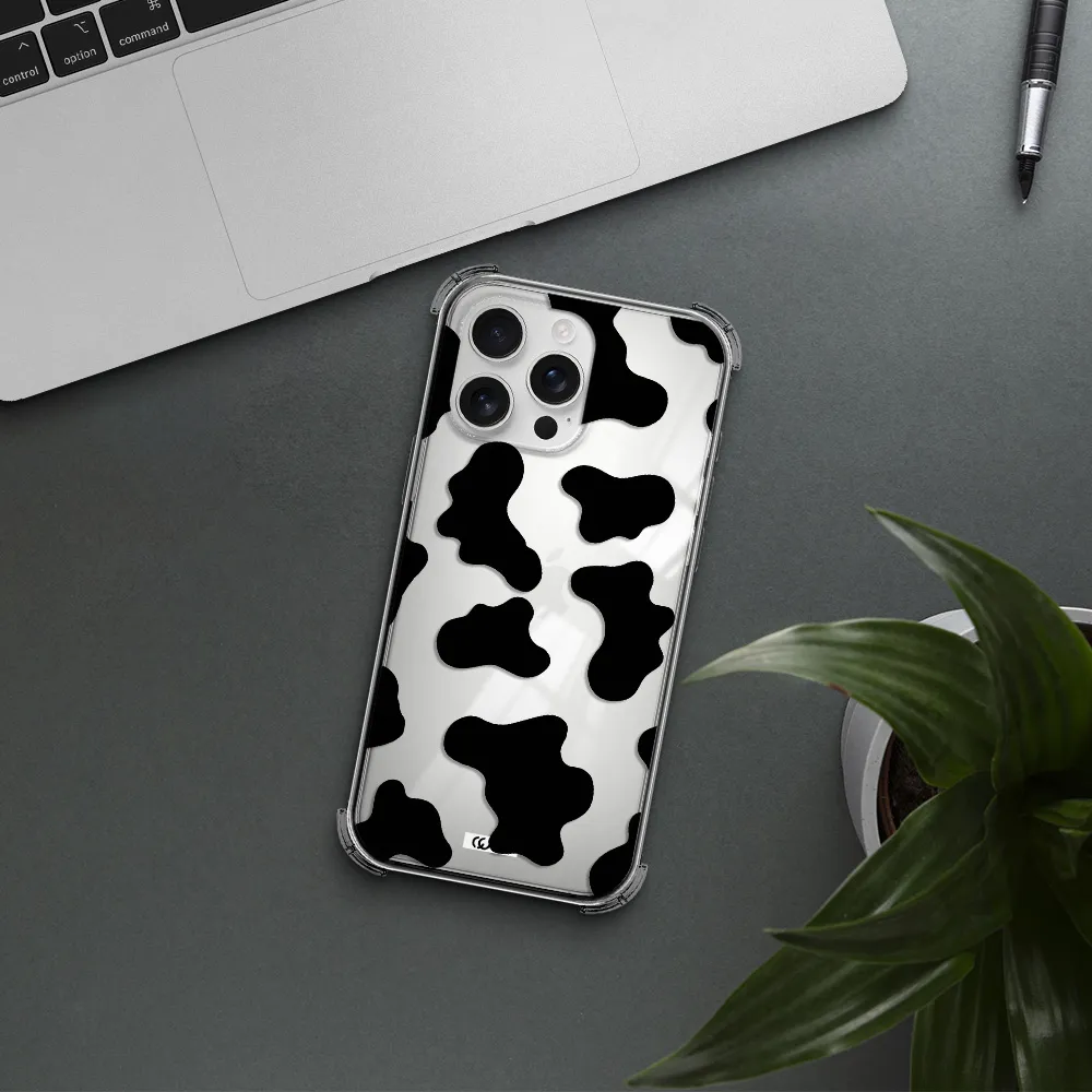 Cow Print Apple Iphone 16 Pro Max Clear Pc Case
