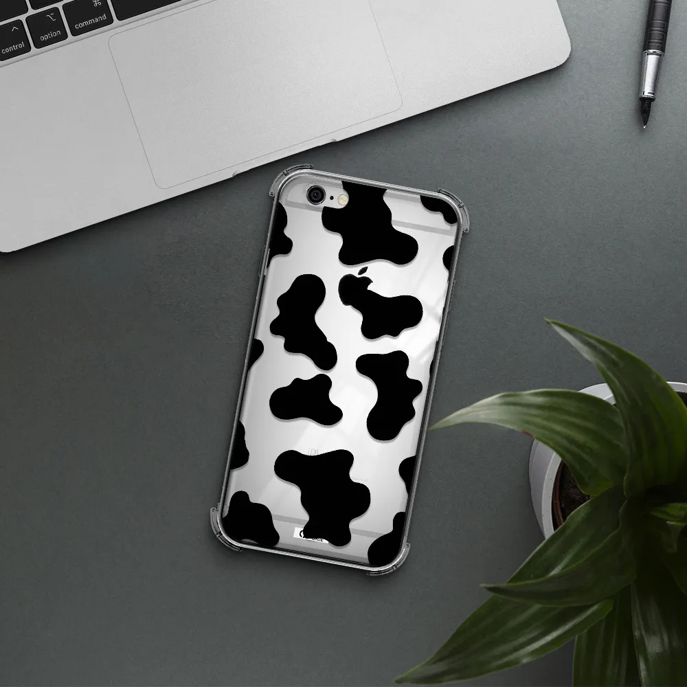 Cow Print Apple iPhone 6 Clear PC Case