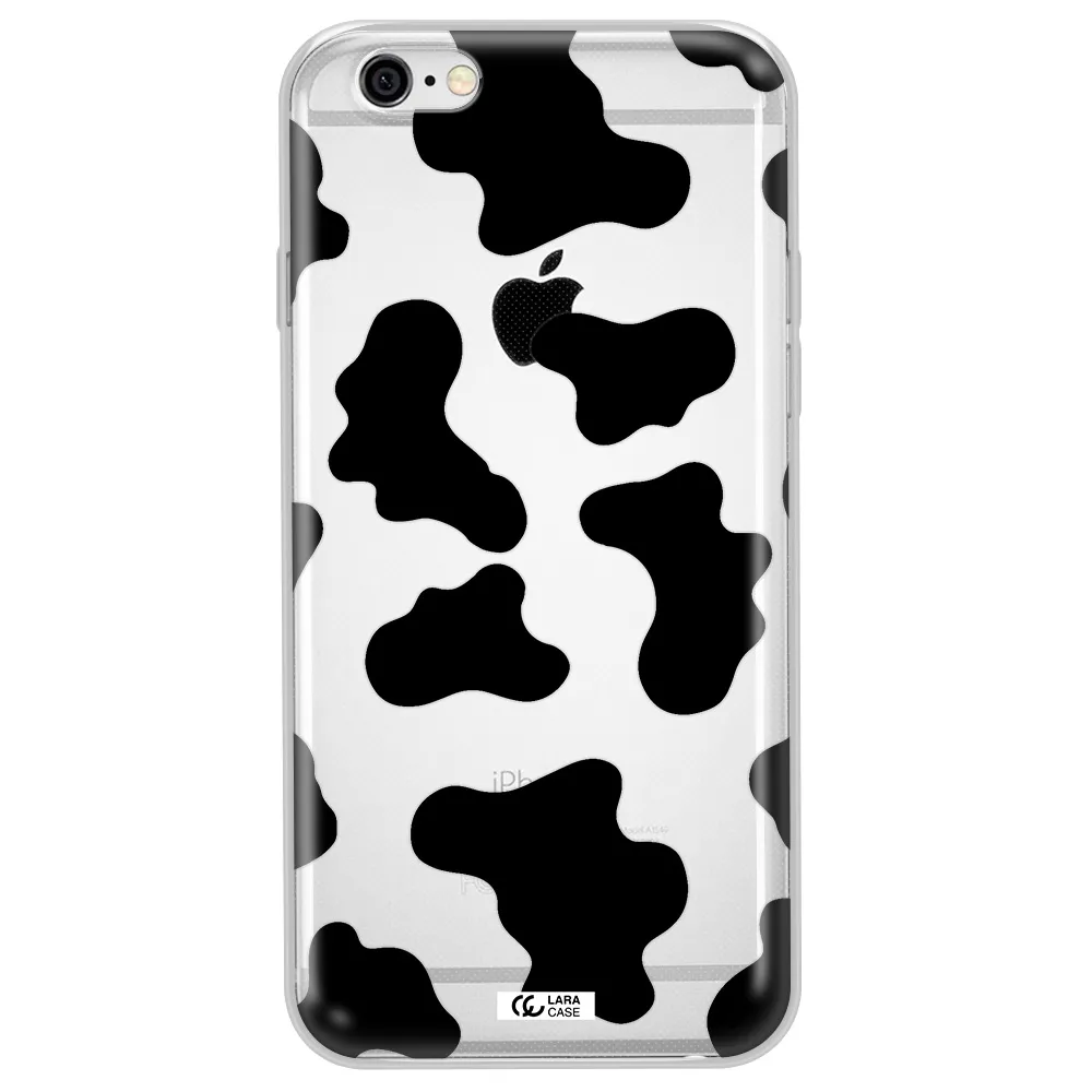 Cow Print Apple iPhone 6 Clear TPU Case