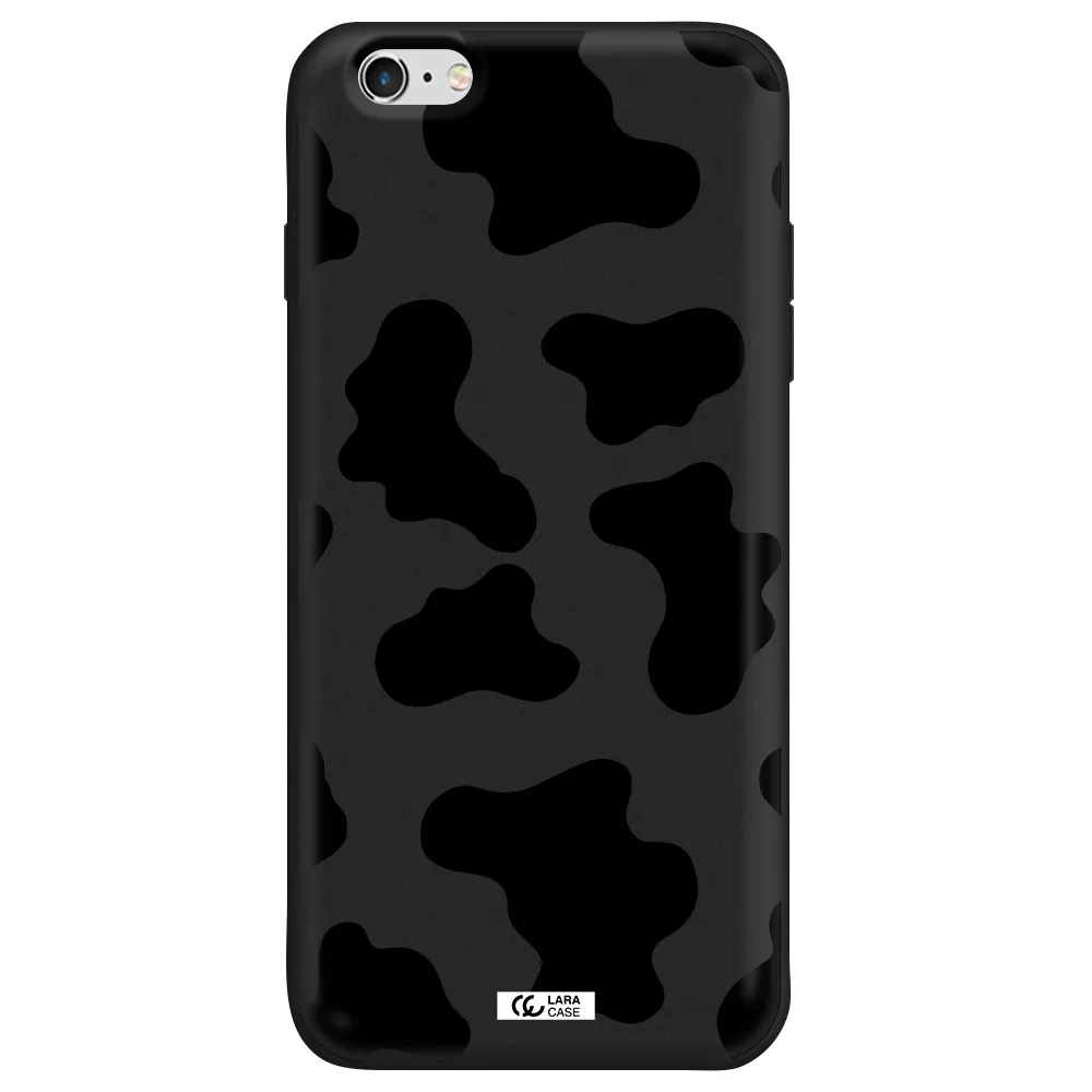 Cow Print Apple iPhone 6 plus Silicone black Case