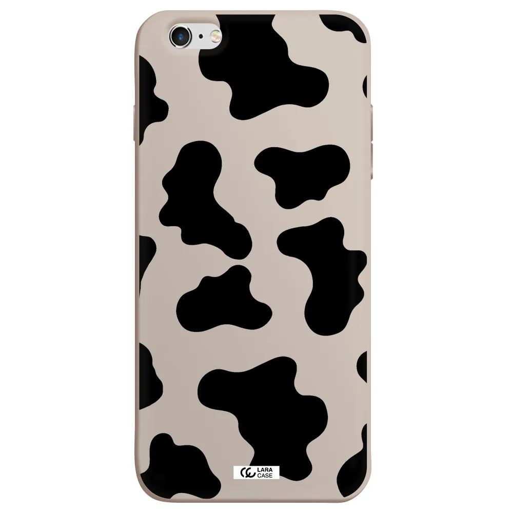 Cow Print Apple iPhone 6 plus Silicone Stone Case