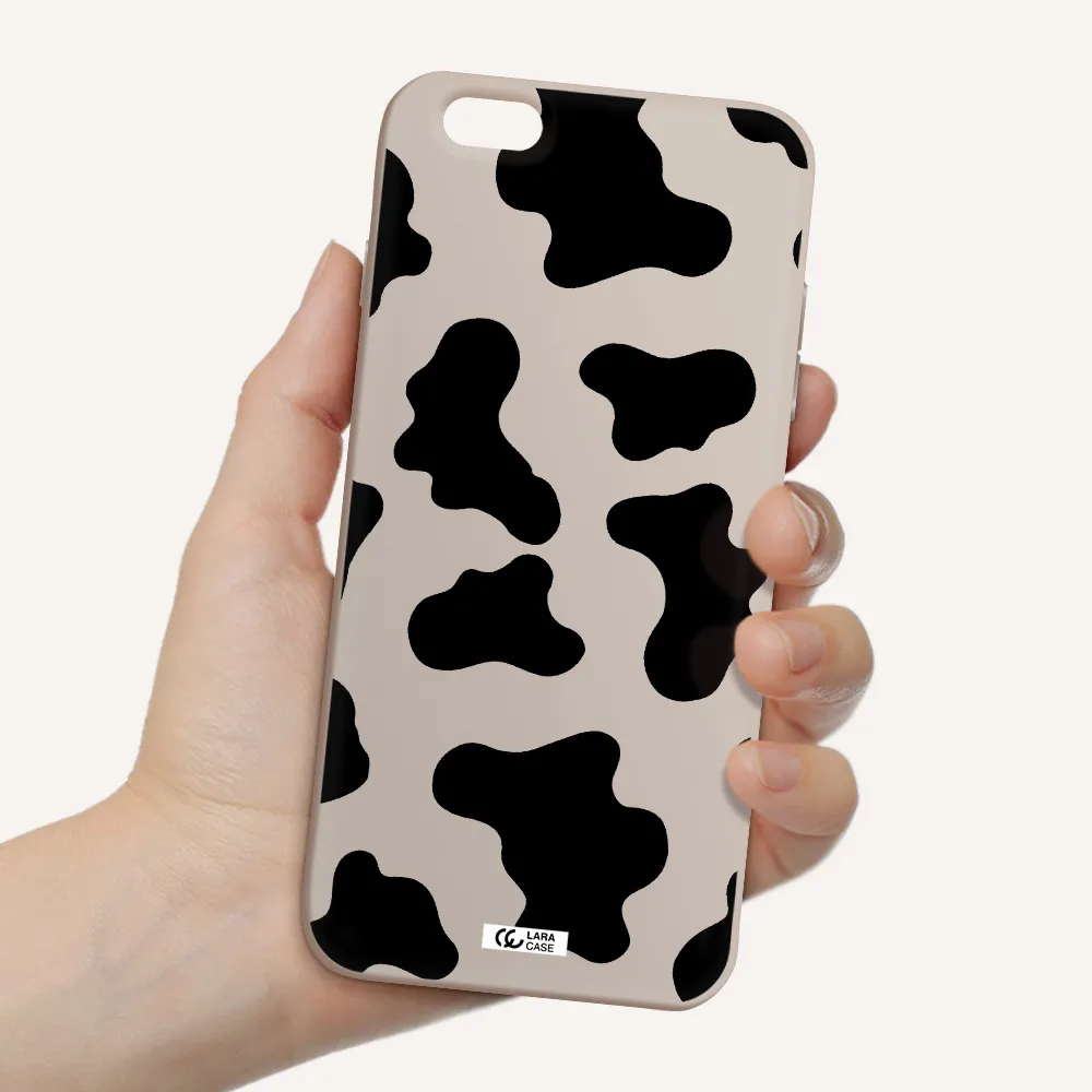 Cow Print Apple iPhone 6 s plus Silicone Stone Case
