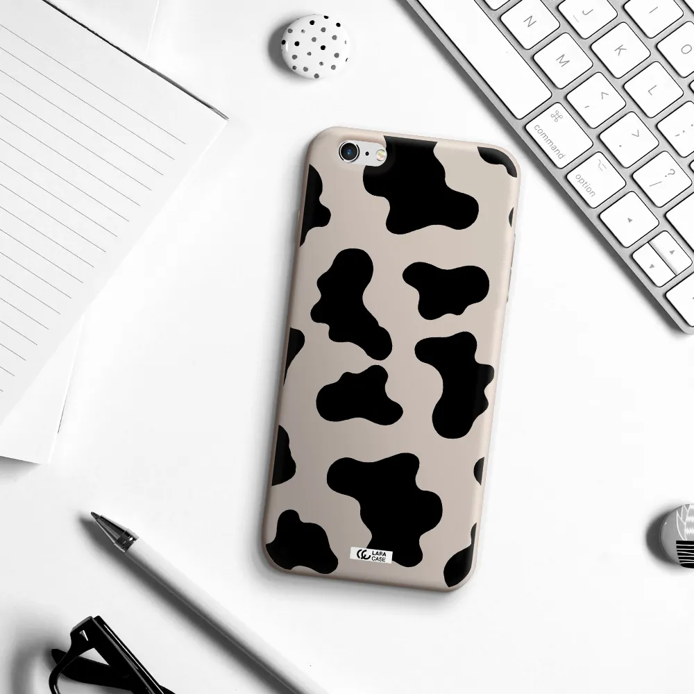 Cow Print Apple iPhone 6 s plus Silicone Stone Case