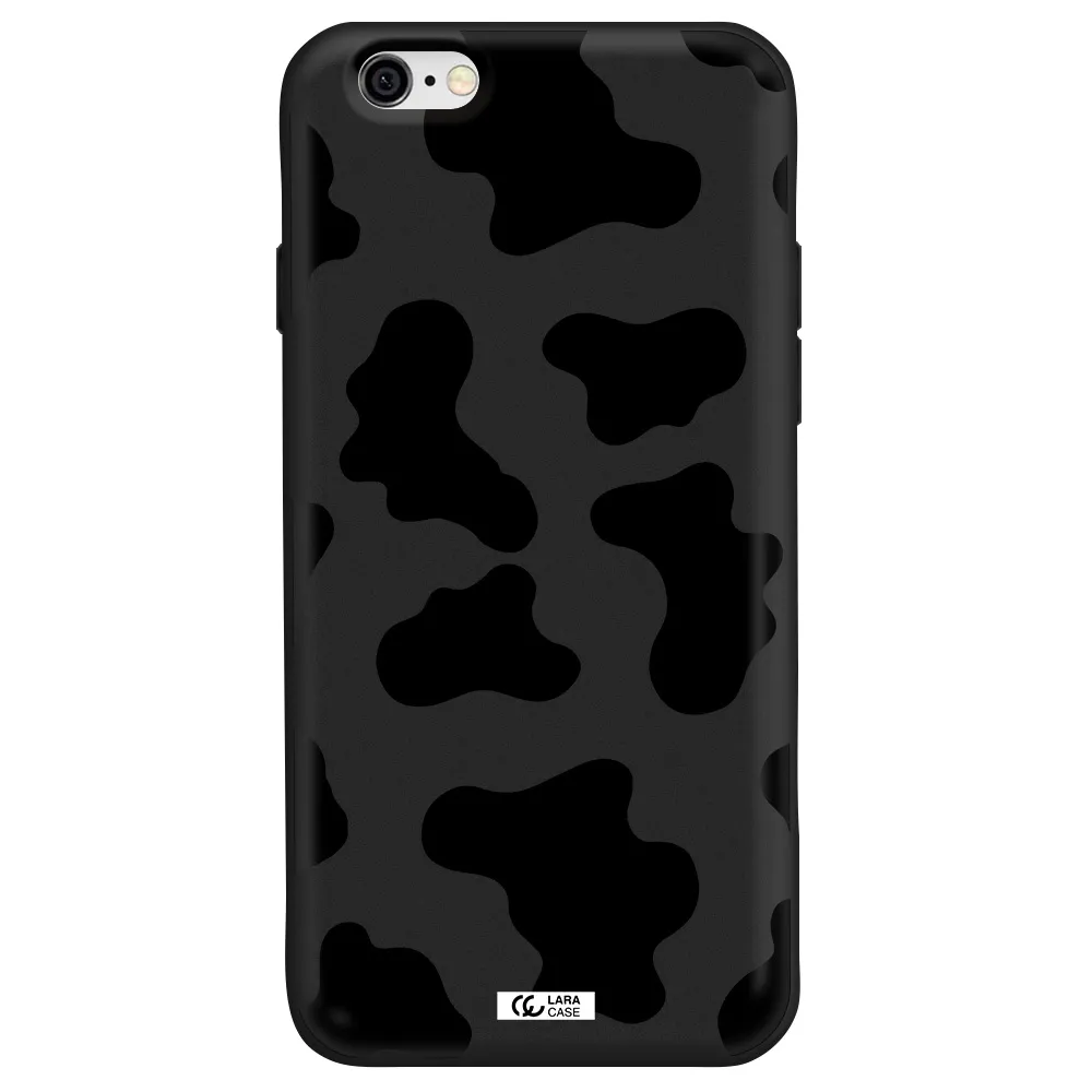 Cow Print Apple iPhone 6 Silicone black Case