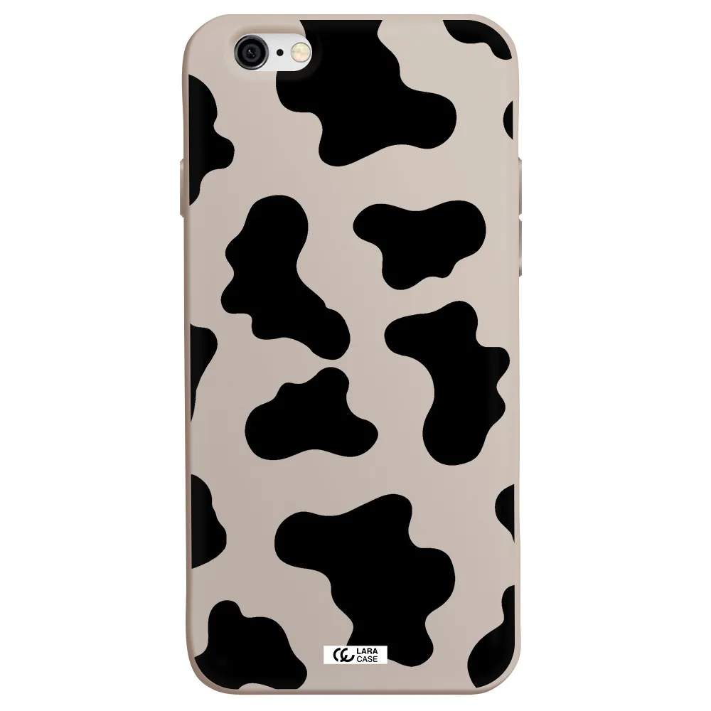 Cow Print Apple iPhone 6 Silicone Stone Case