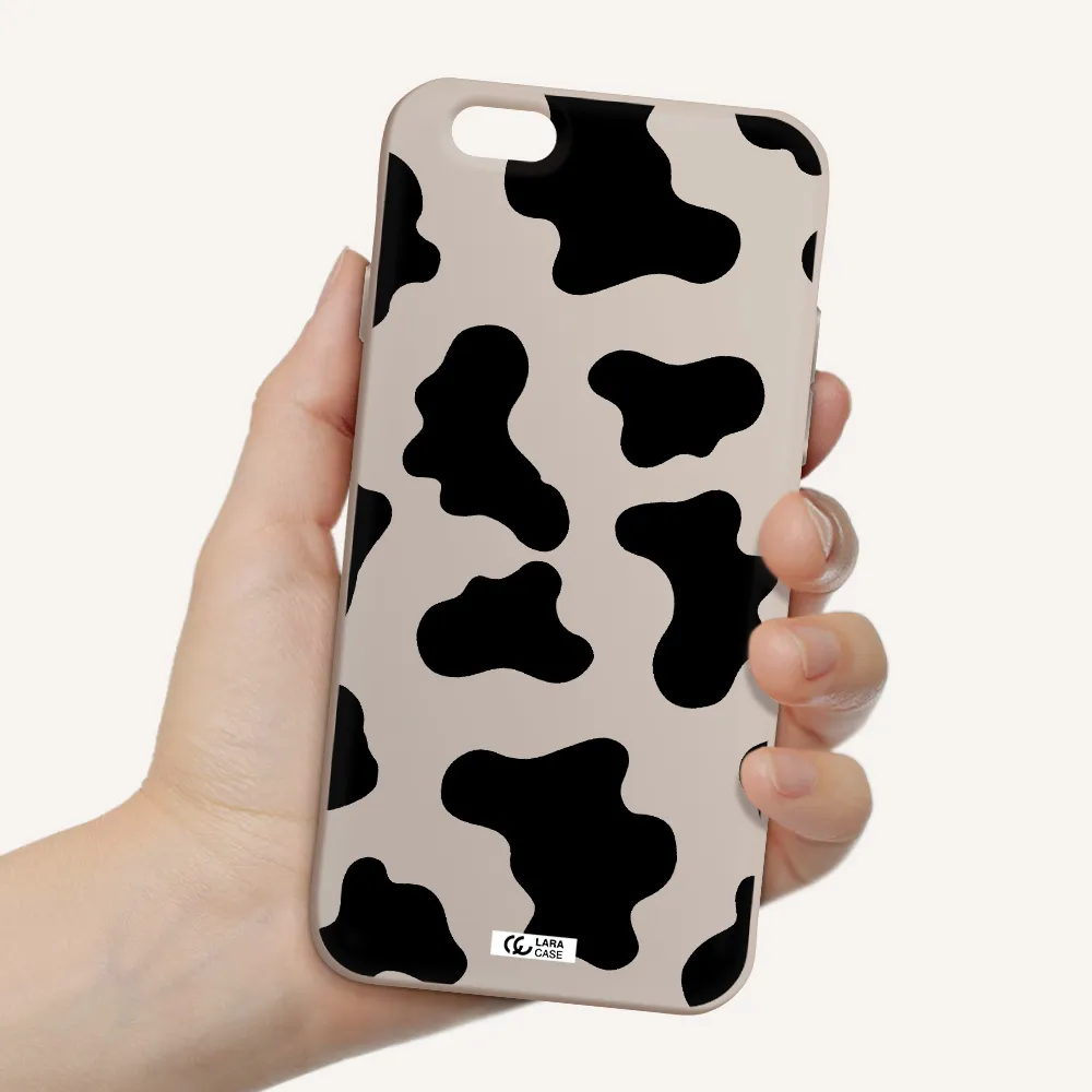 Cow Print Apple iPhone 6 Silicone Stone Case
