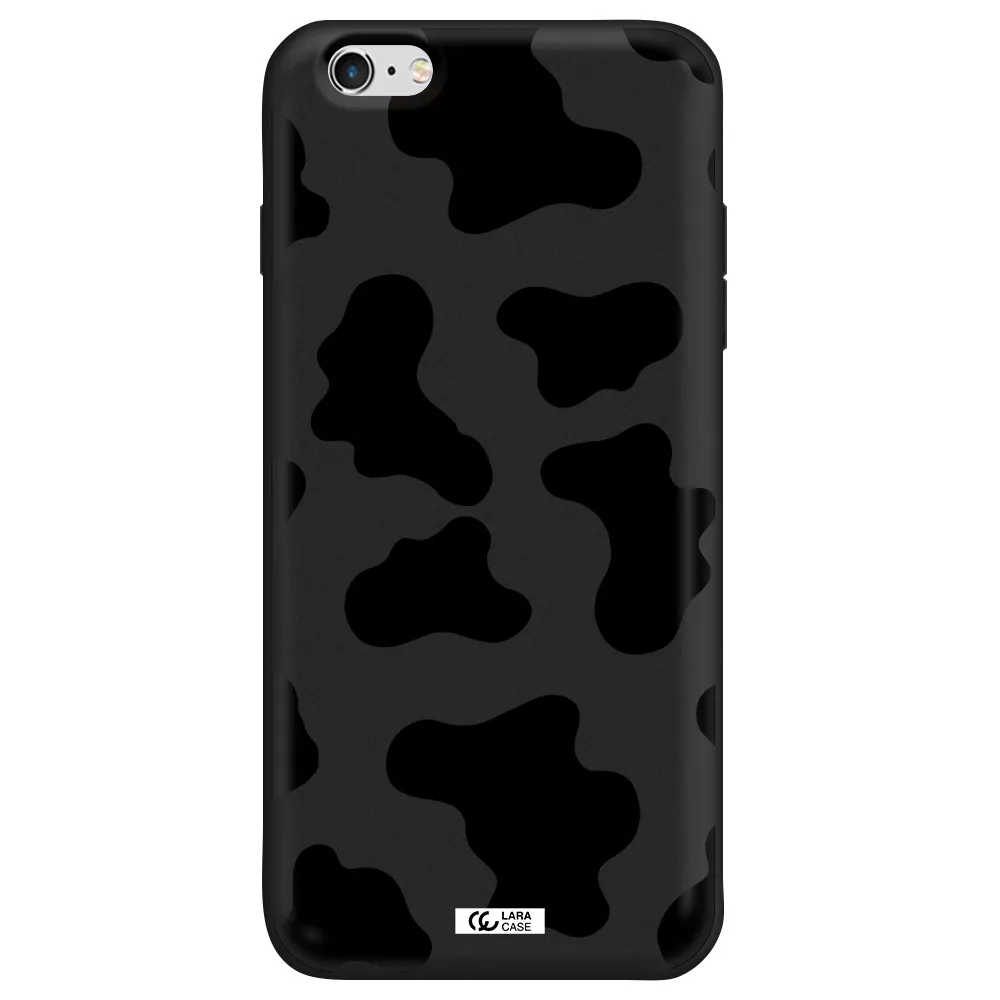 Cow Print Apple iPhone 6S Silicone black Case