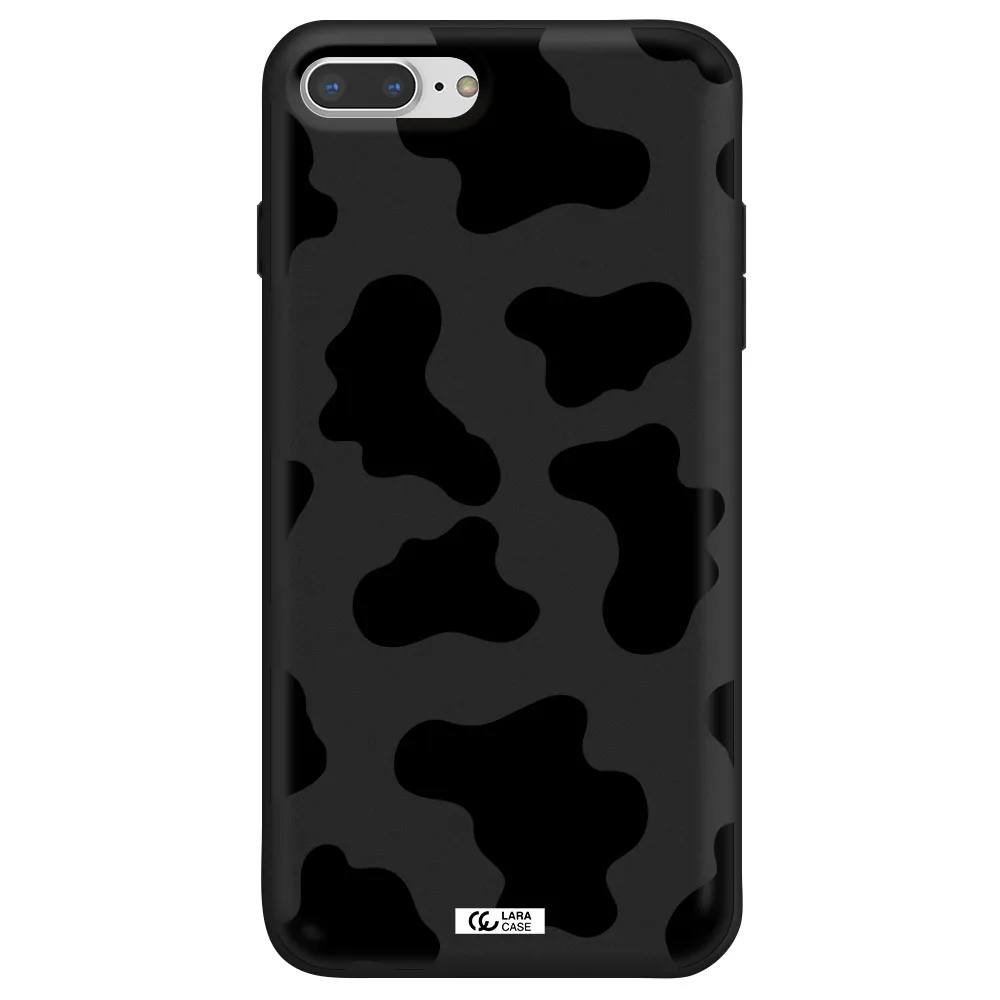 Cow Print Apple iPhone 7 plus Silicone black Case
