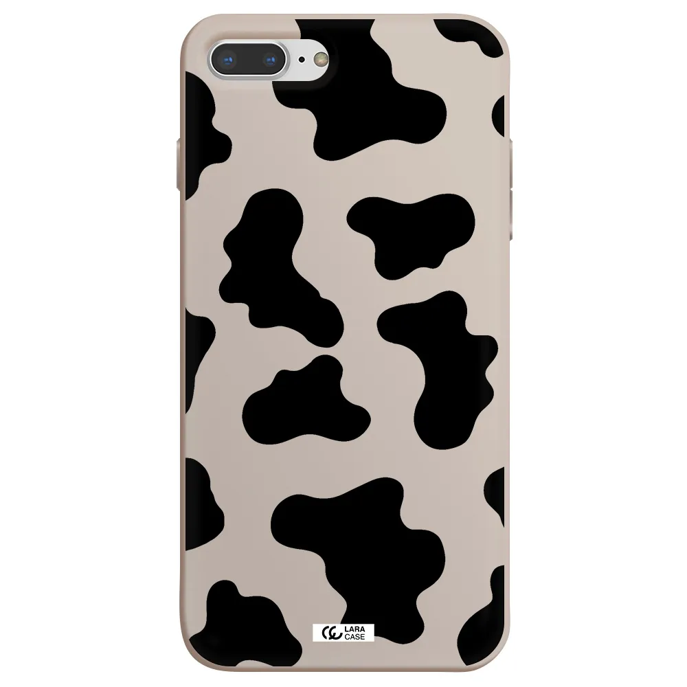 Cow Print Apple iPhone 7 plus Silicone Stone Case