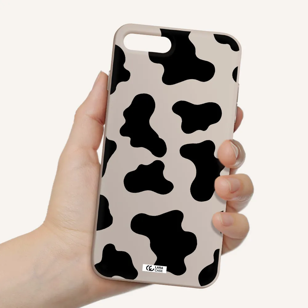 Cow Print Apple iPhone 7 plus Silicone Stone Case