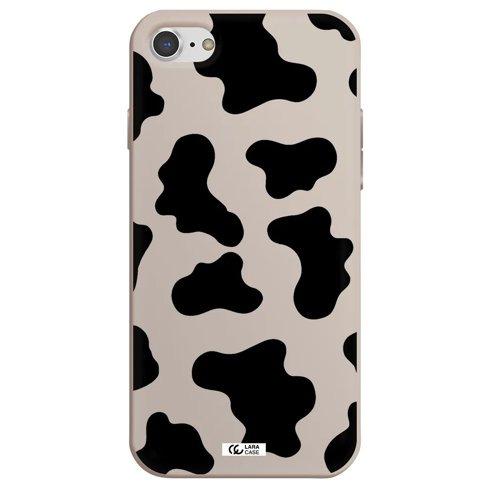 Cow Print Apple iPhone 7 Silicone Stone Case