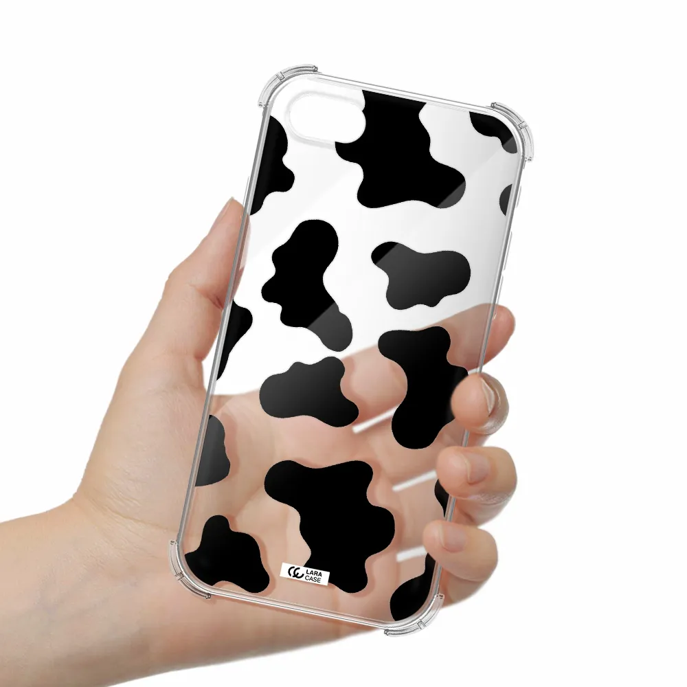 Cow Print Apple iPhone se 2020 Clear PC Case