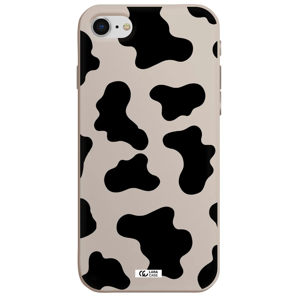 Cow Print Apple iPhone se 2020 Silicone Stone Case