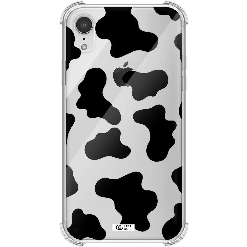 Cow Print Apple iPhone XR Clear PC Case