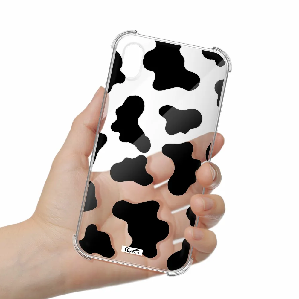 Cow Print Apple iPhone XR Clear PC Case