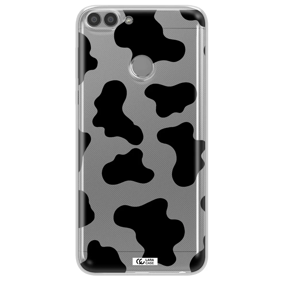 Cow Print Huawei P Smart 2017 Clear TPU Case