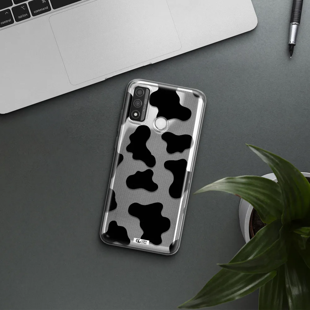 Cow Print Huawei P Smart 2020 Clear TPU Case