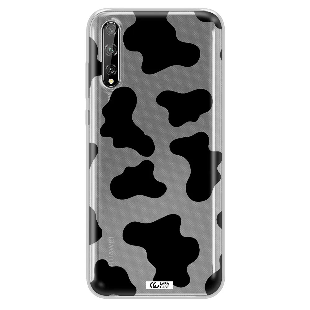Cow Print Huawei P Smart S Clear TPU Case